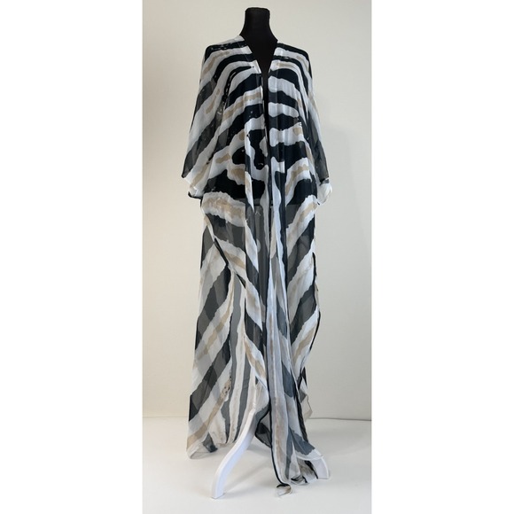Ramona Larue Dresses & Skirts - $265 Ramona LaRue By Arianne Erte Zebra Chiffon Kaftan OS Maxi Cover Up Miami